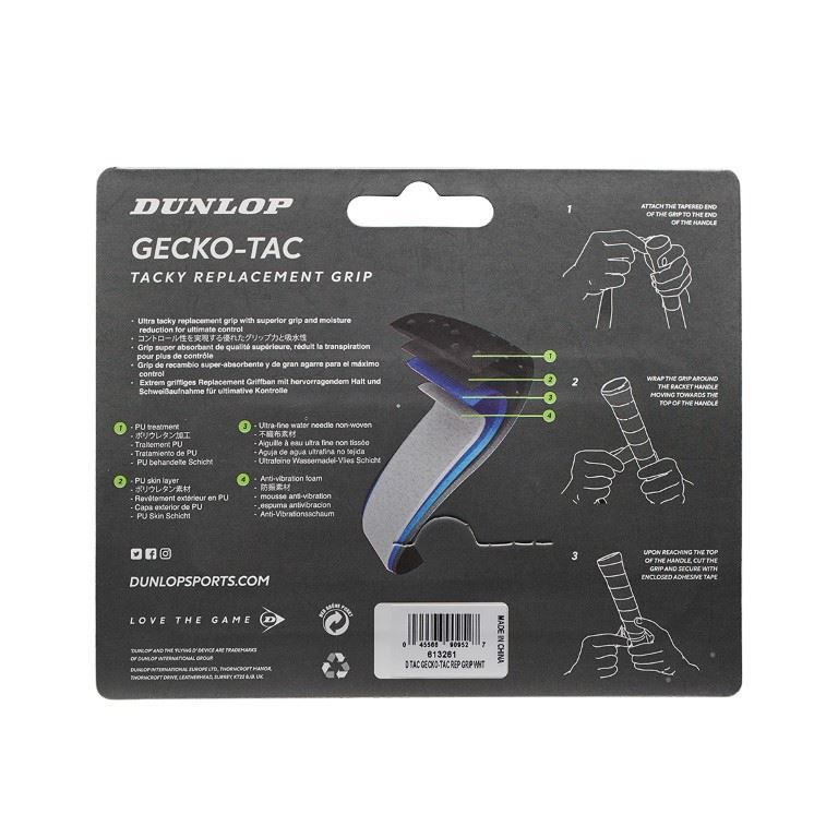 GECKO-TAC REP GRIP 12BL Racketsport Basisgrip Soellaart.nl