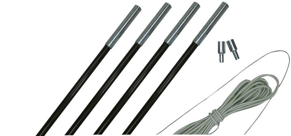 Fiberglas Stokkenset 11 Mm Tentstok Zwart Soellaart.nl