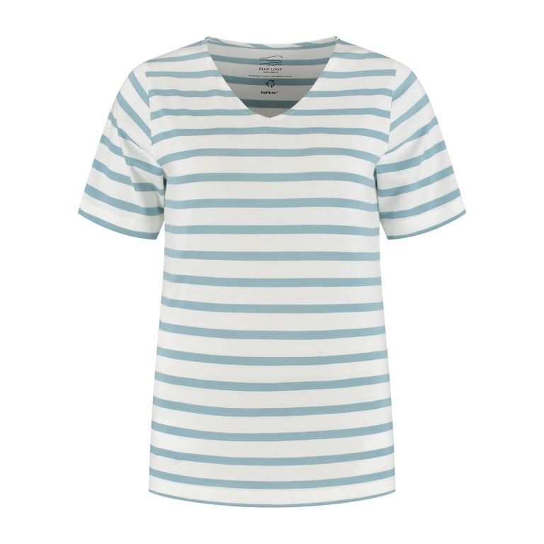 Refibra Loose Fit V-neck T-shirt Dames Soellaart.nl