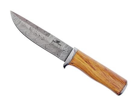 Jagdmesser Damast Holz Feststehende Klinge Soellaart.nl
