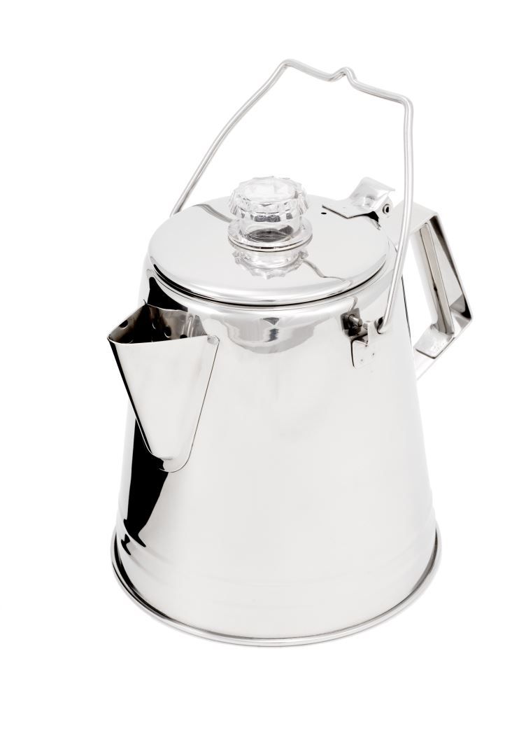 Glacier Stainless Percolator - 8 Cup Koffiezetter Soellaart.nl