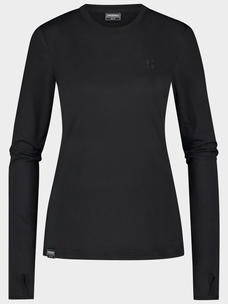 Poederbaas Four Seasons Lightweight Longsleeve T-Shirt Dames Black M