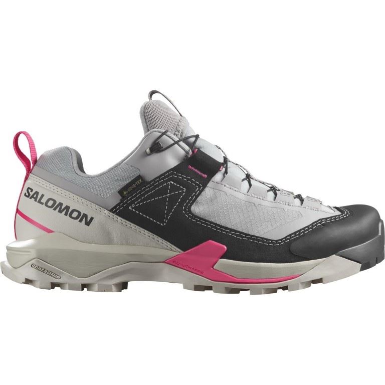 X ULTRA ALPINE GORE-TEX Lage Wandelschoen Dames Aloe/Nine Iron/Rouge Red 8