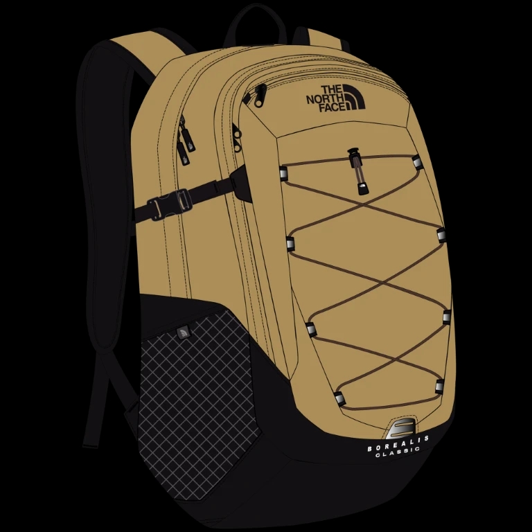 Borealis Classic Rugtas Heren Khaki Stone/TNF Black 29L