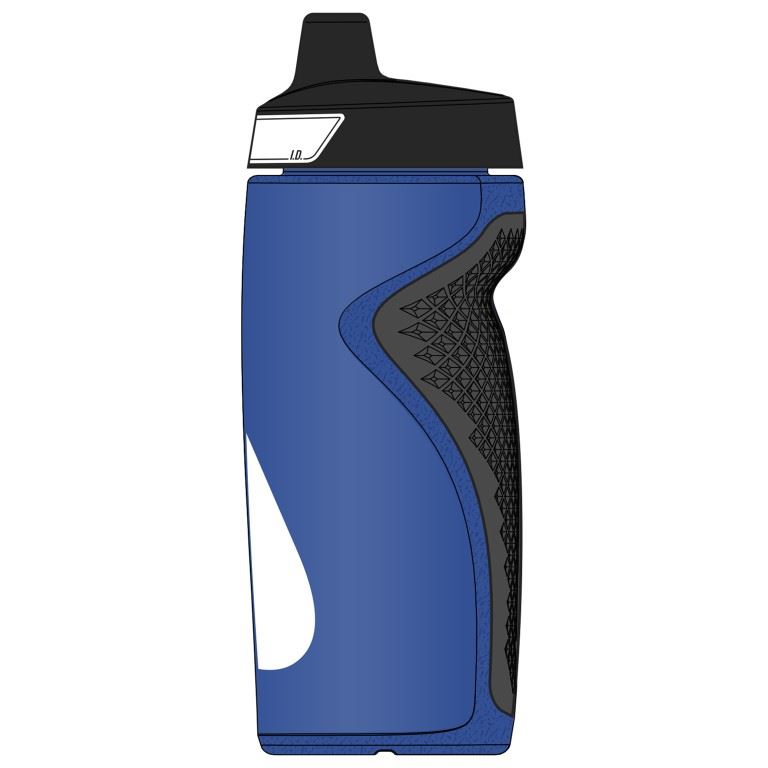 Nike Refuel Bottle Grip 18 Oz Bidon Game Royal/Black/White One Size