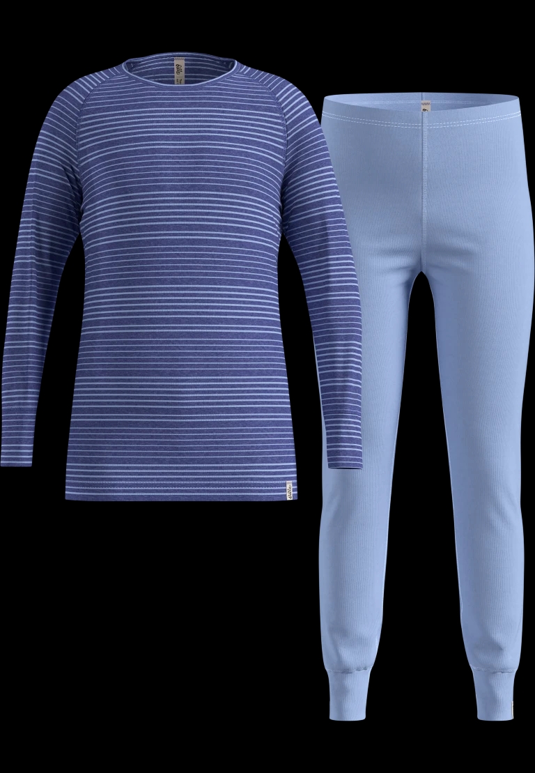 Long Active Warm Eco Set Thermoset Blue Heron - Skipper Blue 140