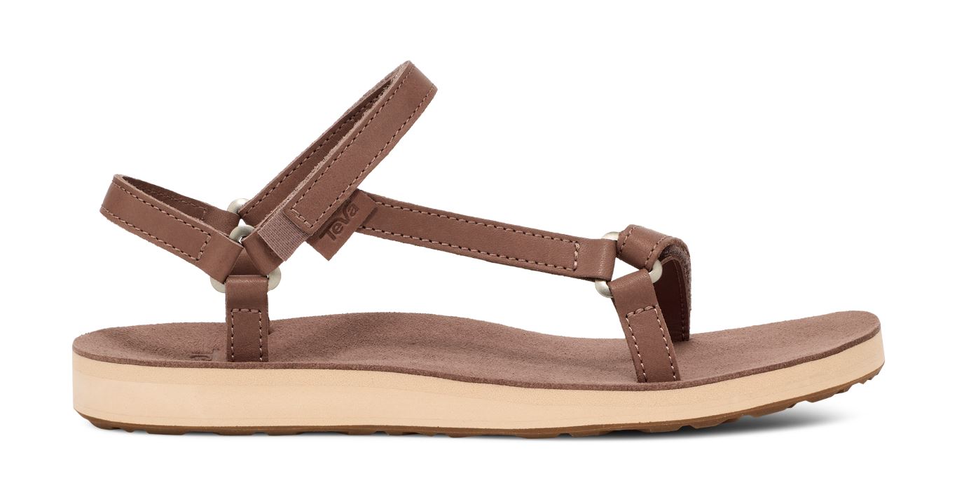 Original Universal Slim Lea Sandaal Dames Acorn 11