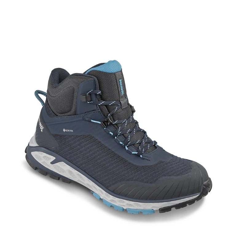 Meindl Power Walker Lady 4.2 Mid Hoge Wandelschoen Dames Nachtblau/Azur 6, 5