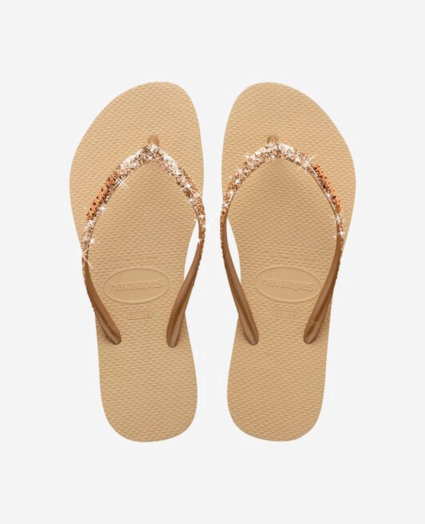 Slim Glitter II Slipper Dames Sand Grey 39/40