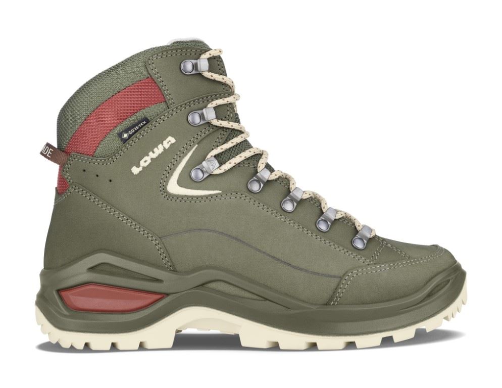 Lowa Renegade Evo Gtx Mid Hoge Wandelschoen Dames Grey Green/Panna 8, 5